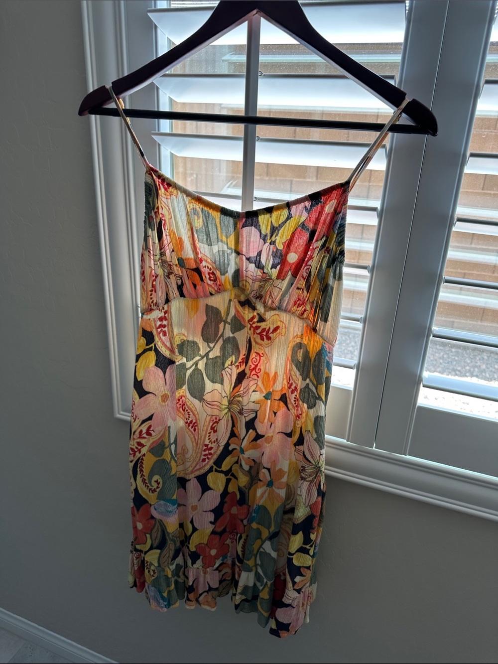 O'Neill Multicolor Floral Pleated Slip Dress